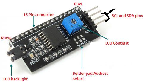 I2C Arduino Serial Module For LCD 16*2 - Image 2