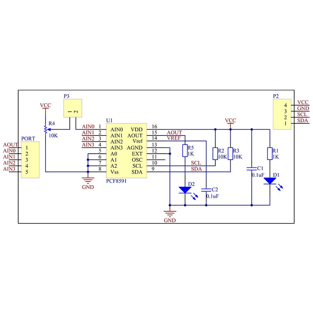Sunfounder AD/DA Converter PCF8591 - Image 3