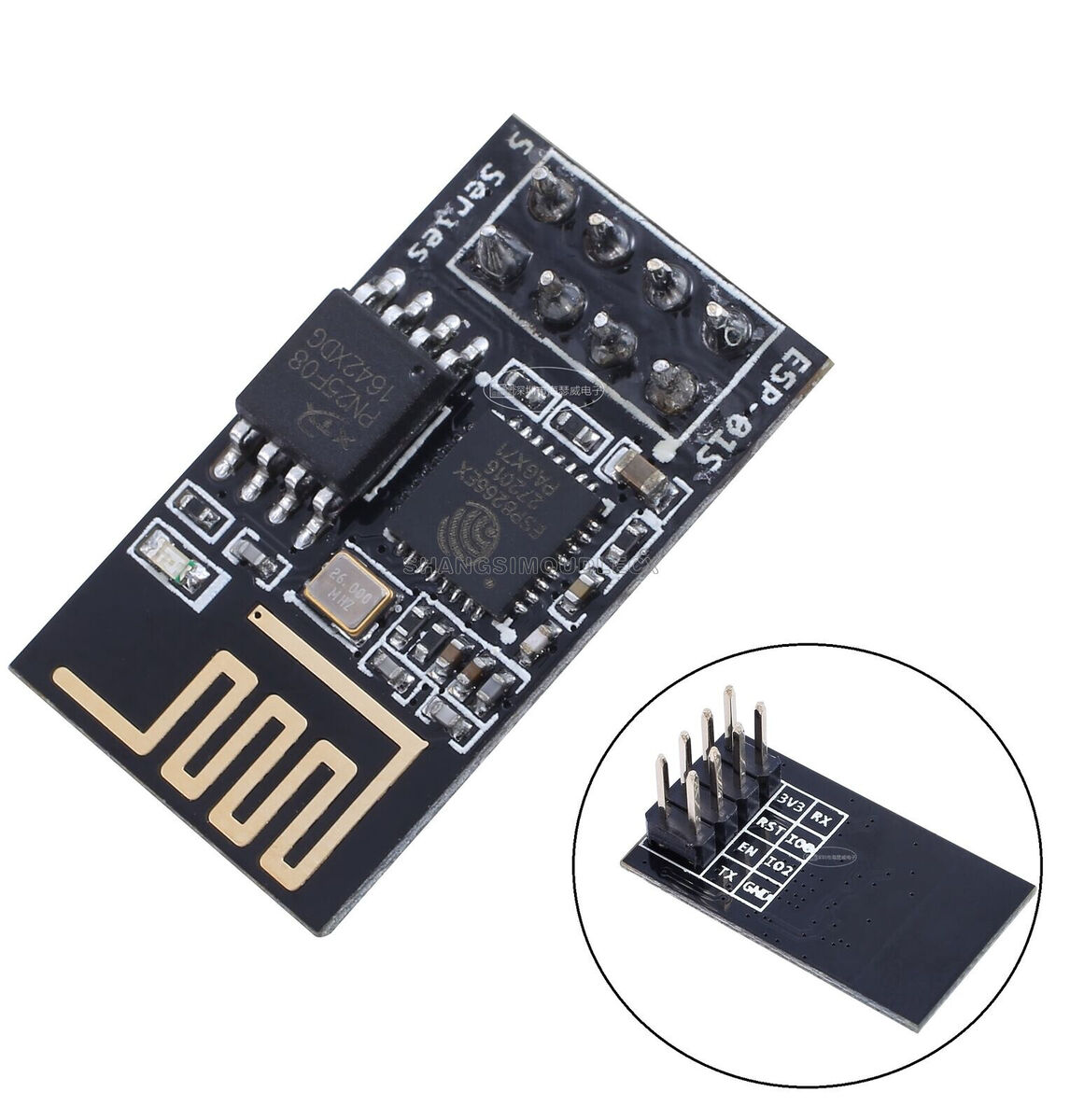 ESP8266 ESP-01S WiFi Serial Transceiver Module - Image 3