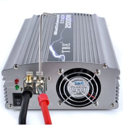 TBE 2000W Modified 12VDC To 220V AC Auto Power Inverter 20Amps With Power Cord Adapter Charger Plug - Image 2