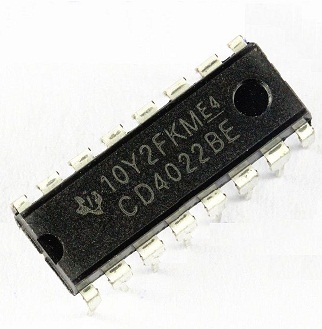 4022 DIP Divide-By-8 Counter (4-Stage Johnson Counter)