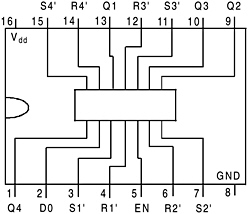 4044 DIP Quad NAND R / S Latch (Tristate Output) - Image 2