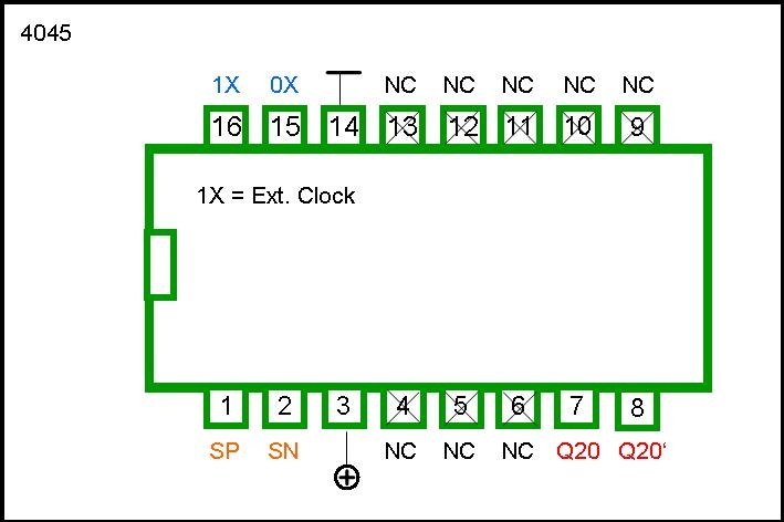 4045 DIP 21-Stage Counter - Image 2