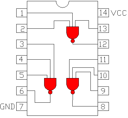 7412 DIP Triple 3-Input NAND Gate With Open Collector Outputs - Image 3