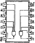 7422 DIP Dual 4-Input NAND Gate With Open Collector Outputs - Image 2