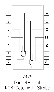 7425 DIP Dual 4-Input NOR Gate With Strobe - Image 2