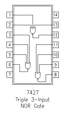 7427 DIP Triple 3-Input NOR Gate - Image 2