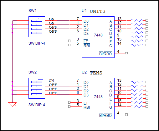 7448 DIP BCD To 7-Segment Decoder / Driver With Internal Pullups - Image 4