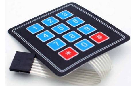 Keypad 4×3 Self-Adhesive 12 key