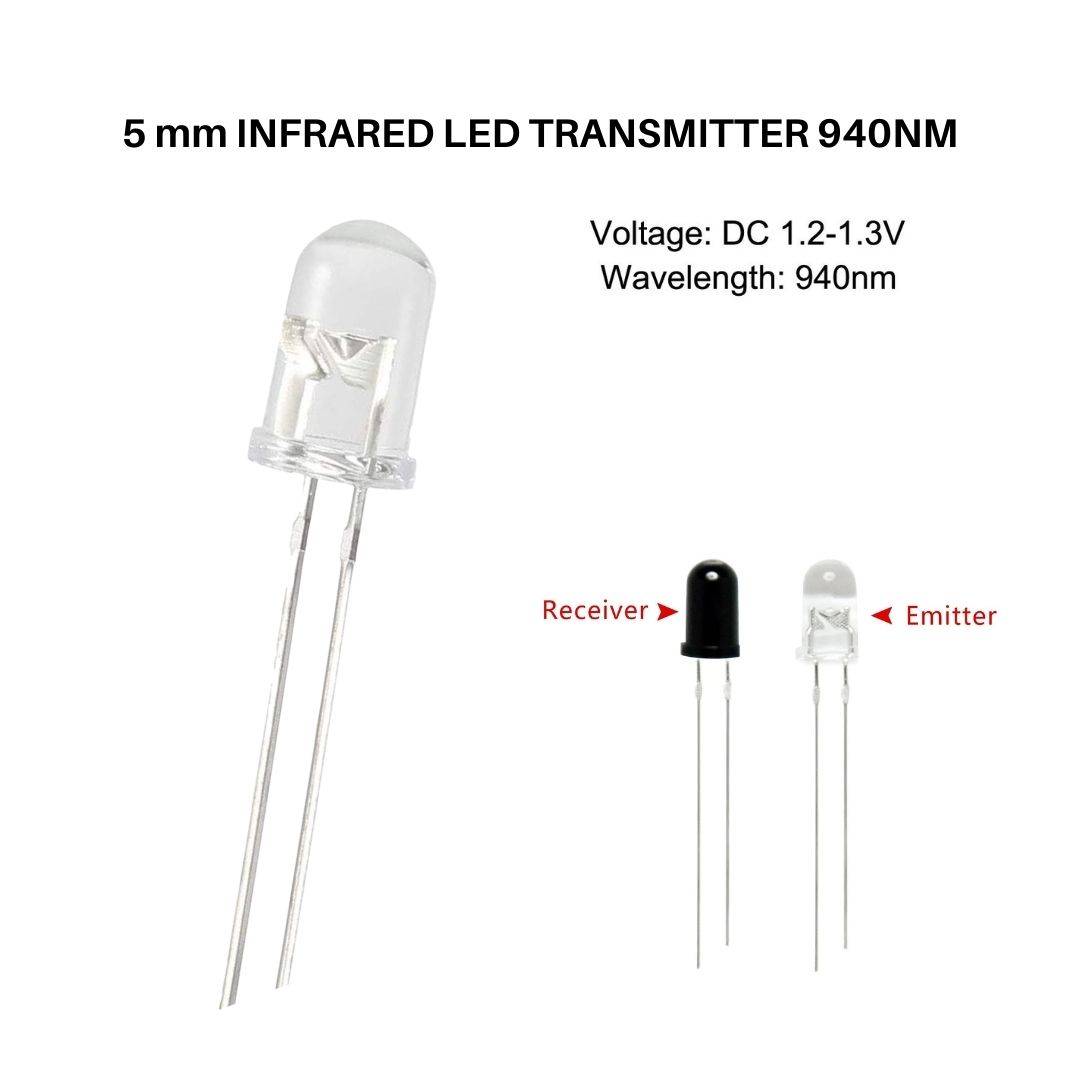 IR LED 5mm Infrared Transmitter - Image 2