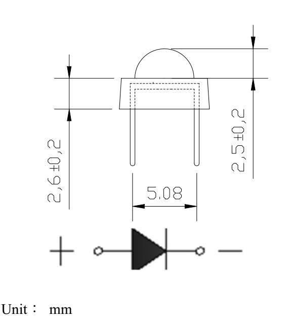 LED White/Red High Brightness 5mm - Image 2