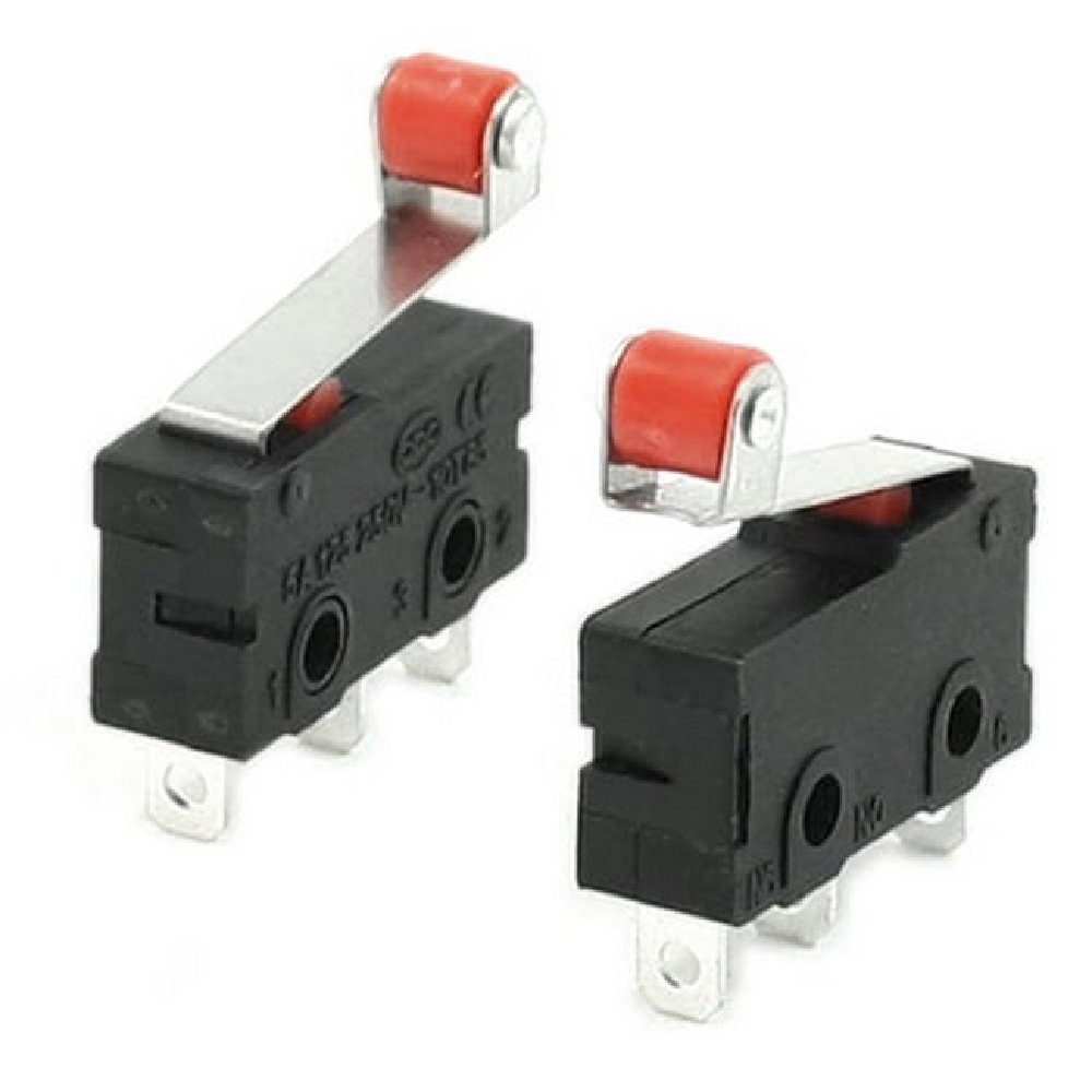 SPDT Micro Limit Switch Roller Lever 5A 3 pins Dim:20*6mm - Image 2
