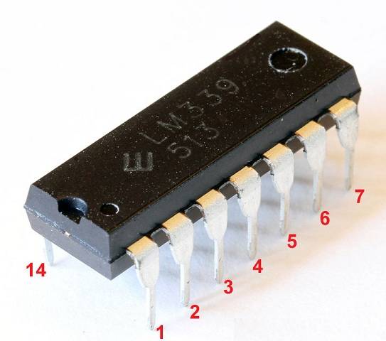 LM339 DIP SINGLE SUPPLY QUAD COMPARATOR