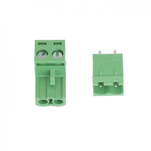 Pluggable Terminal Block 2 Pin 5.08mm Pitch (Straight Pin) – Set of M+F - Image 2