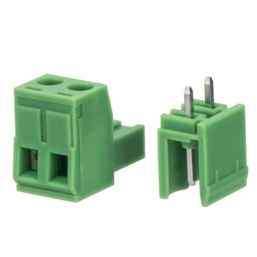 Pluggable Terminal Block 2 Pin 5.08mm Pitch (Straight Pin) – Set of M+F - Image 4