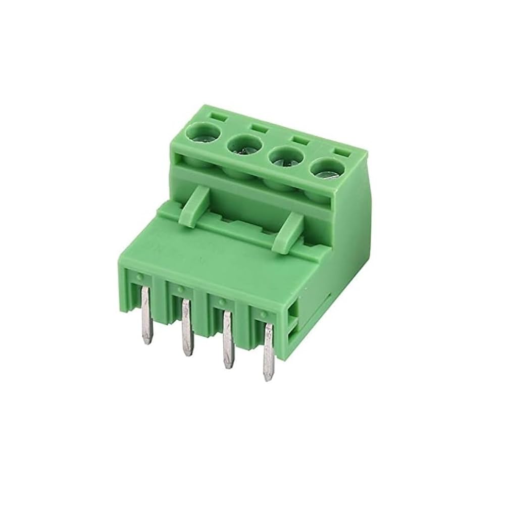 Pluggable Terminal Block 4 Pin 5.08mm Pitch KF2EDGR-5.08-4P Right Angle Pin - Image 2