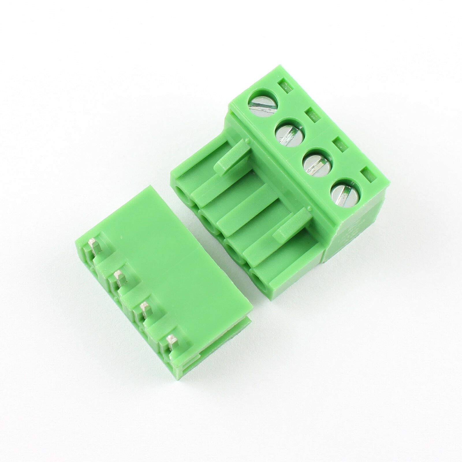 Pluggable Terminal Block 4 Pin 5.08mm Pitch KF2EDGR-5.08-4P Right Angle Pin - Image 4