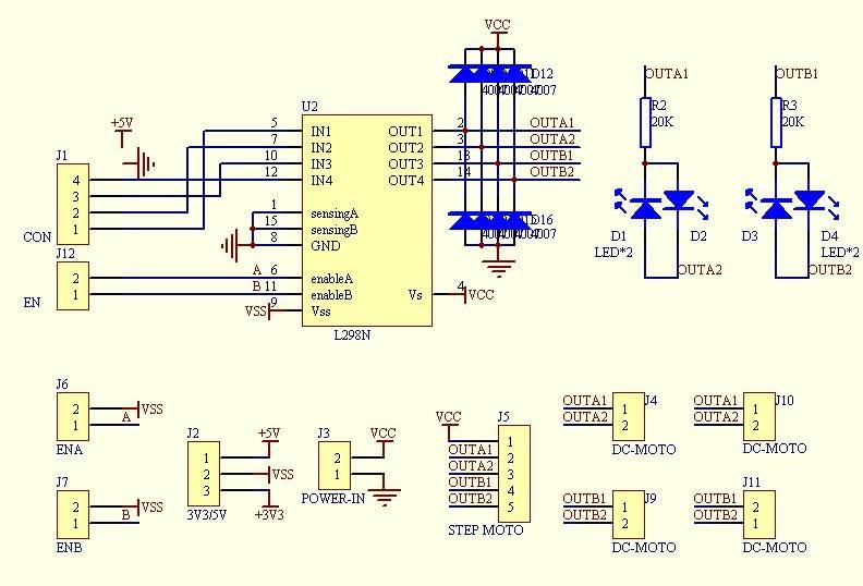 4 Channels Dc Servo Stepper Motor Driver Module For Arduino L298 - Image 9