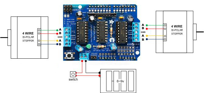 L293D Motor Control Shield Motor Drive Expansion Board FOR Arduino - Image 4