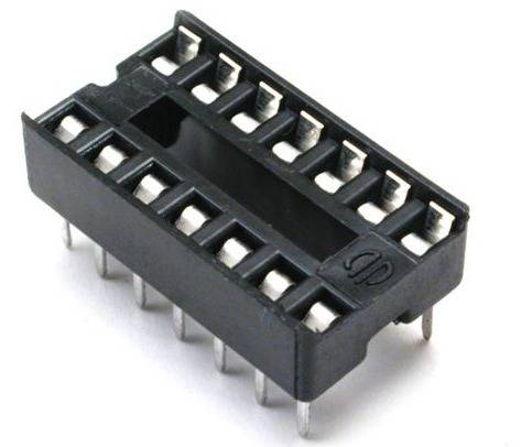 IC Socket (8+8)- Base 16 Pin