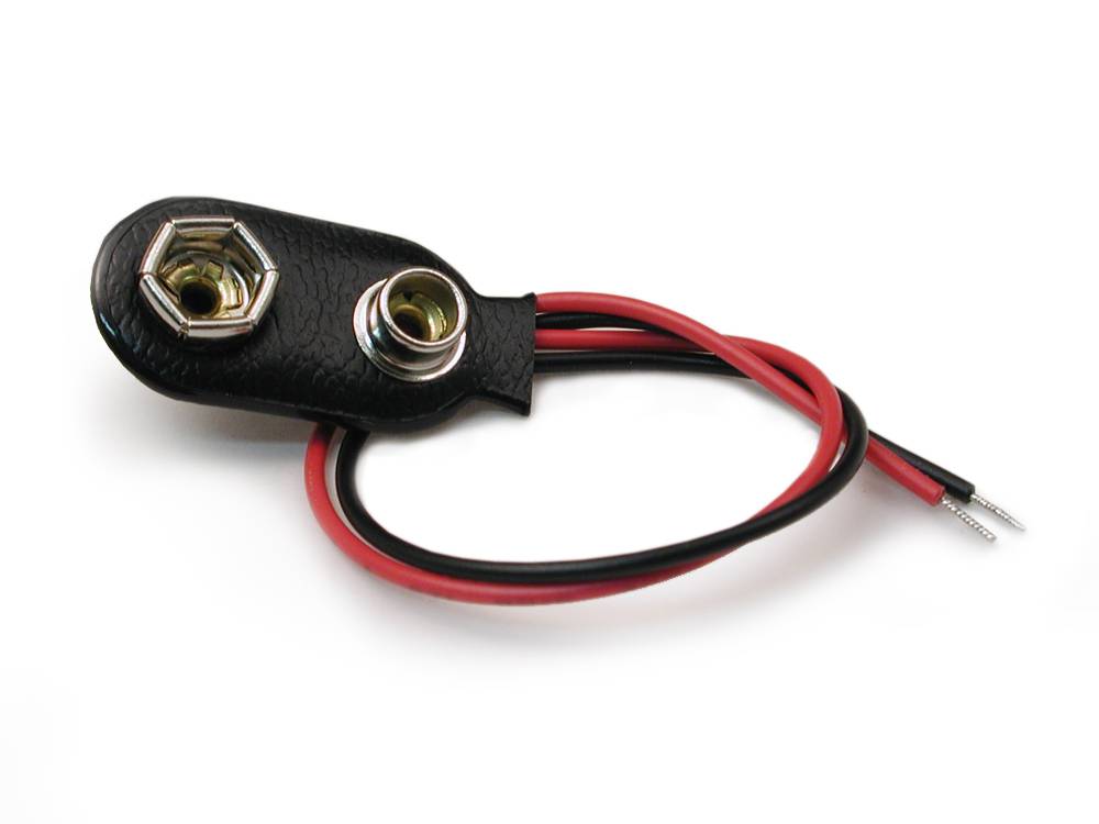 9V battery snap power cable to DC 9V clip male - Image 2