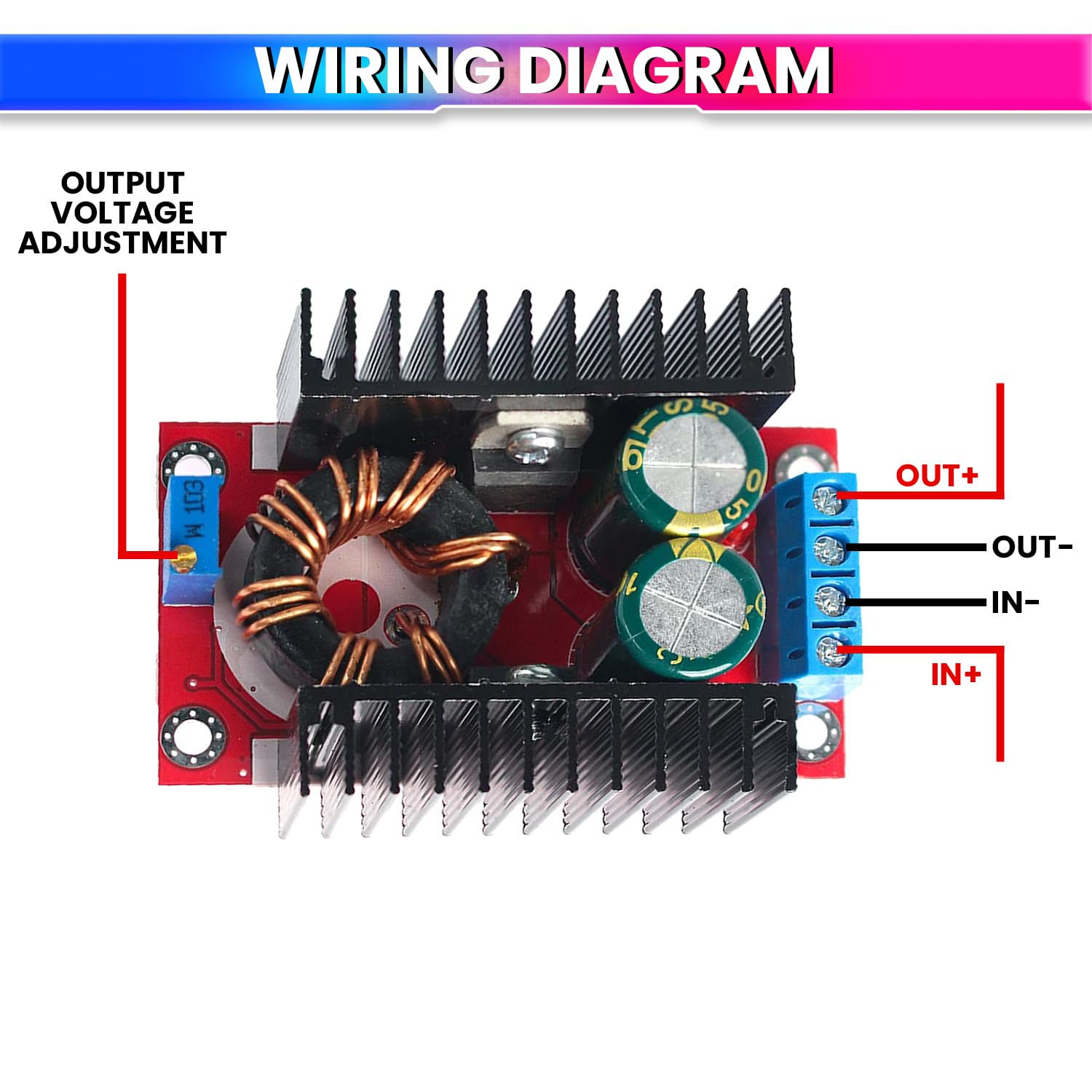 DC-DC Boost Converter Voltage Step Up Module 150W 6A - Image 6