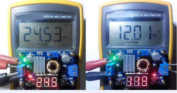 DC-DC Adjustable Voltage Buck Converter 5A with LED Display - Image 4