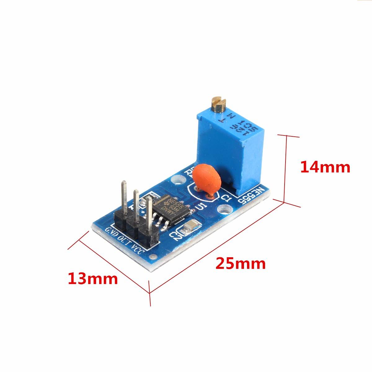 NE555 Adjustable Frequency Pulse Generator Module - Image 3