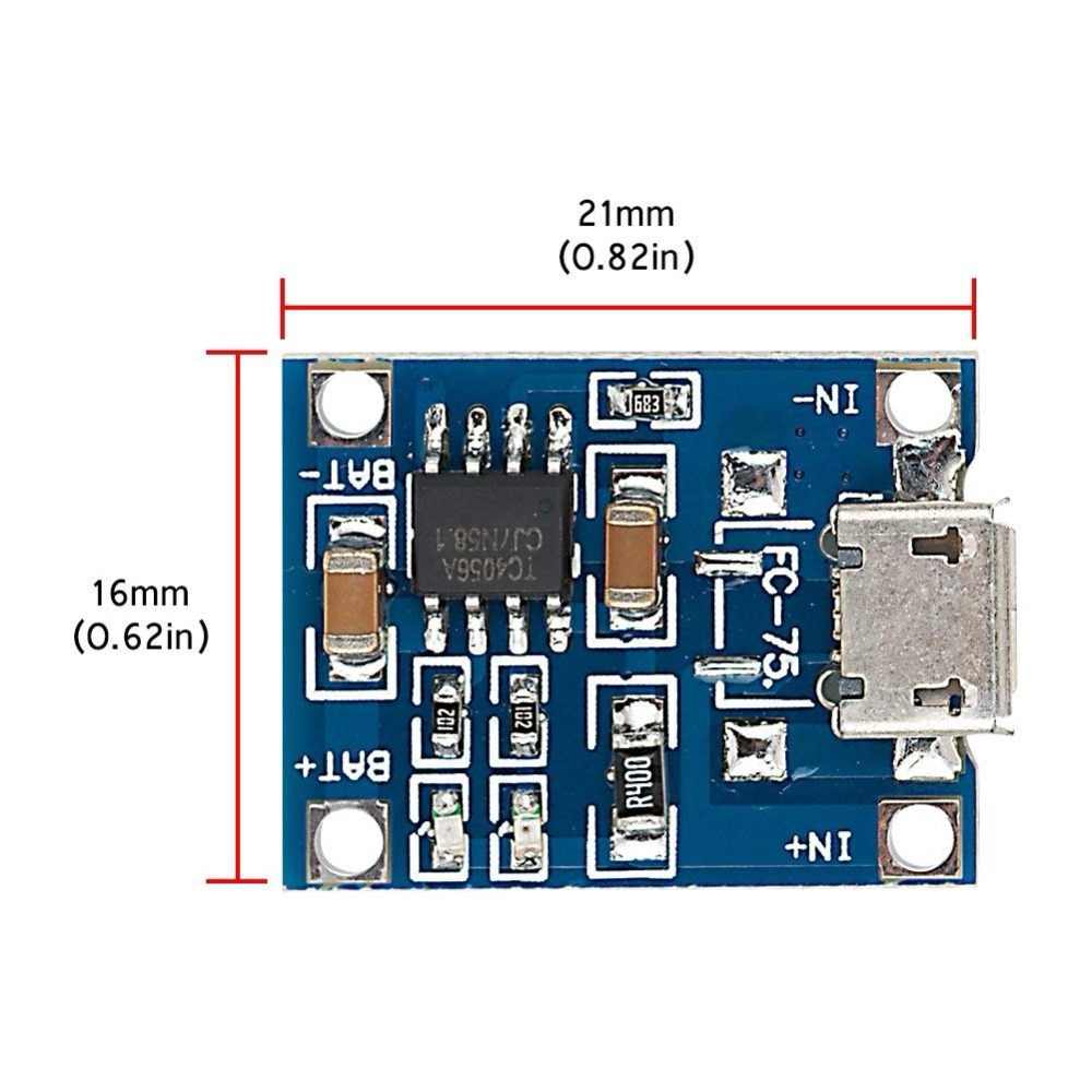 5V 1A TP4056 Lithium Battery Charging Module – Micro USB - Image 3