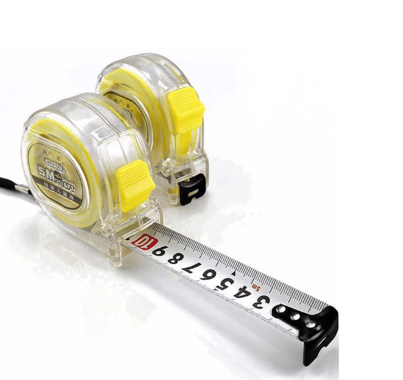 5M Steel Blade Architect Tape Measure with transparent ABS Plastic