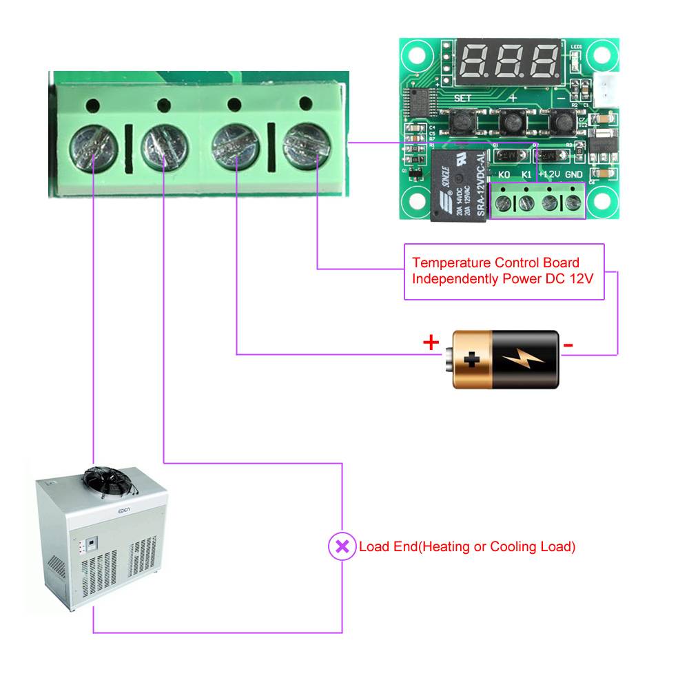 W1209 Thermostat Switch Plate High-precision Digital Temperature Control - Image 4