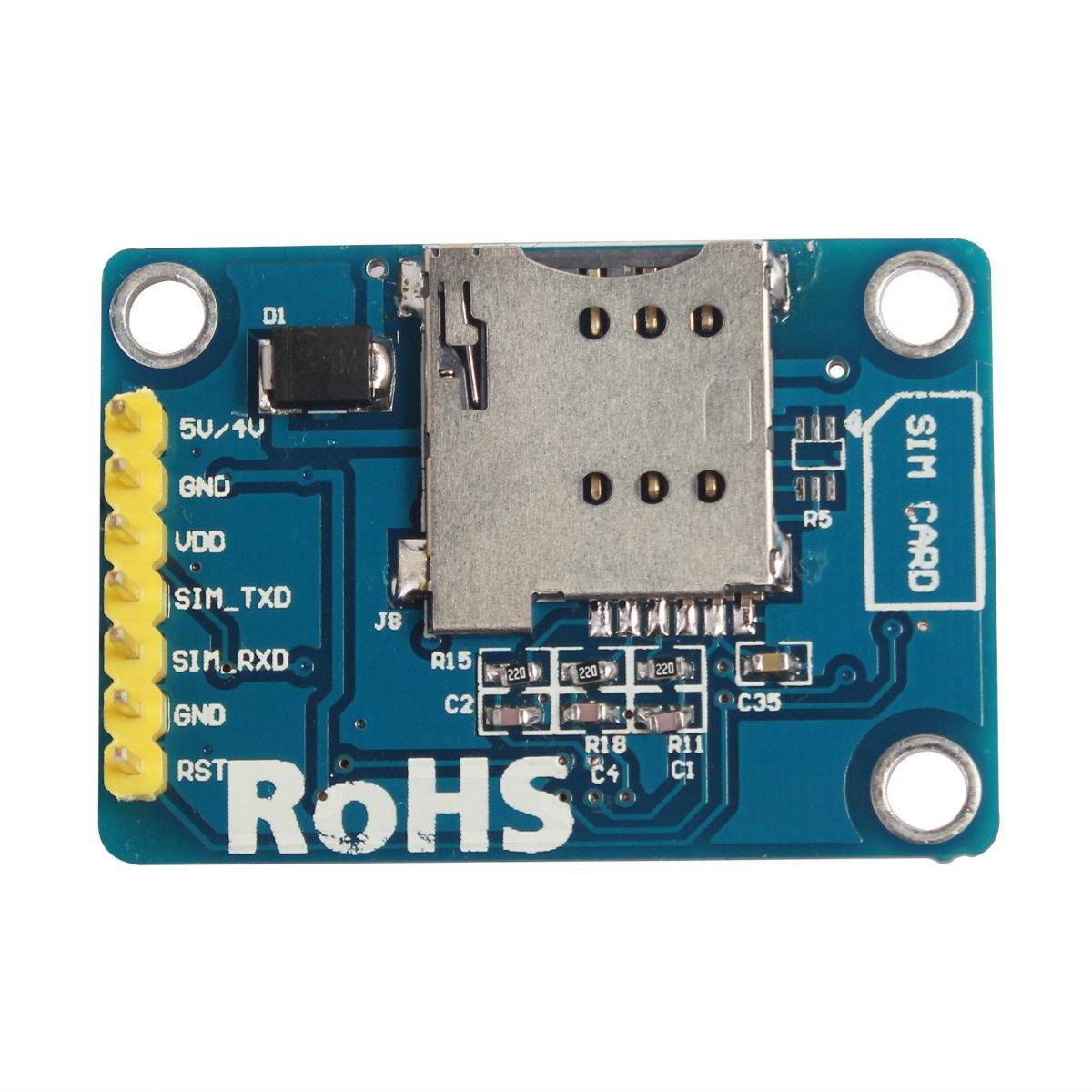 SIM800L V2.2 GPRS GSM Module with MicroSIM Card Port and PCB Anttena - Image 2