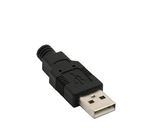 USB A-Type Male Shell (3pcs Standard) – BLACK - Image 2