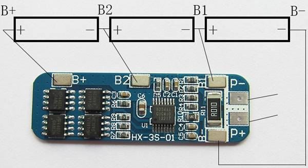 BMS 3S 10A 12.6V Lithium Battery Charger Protection Module - Image 3