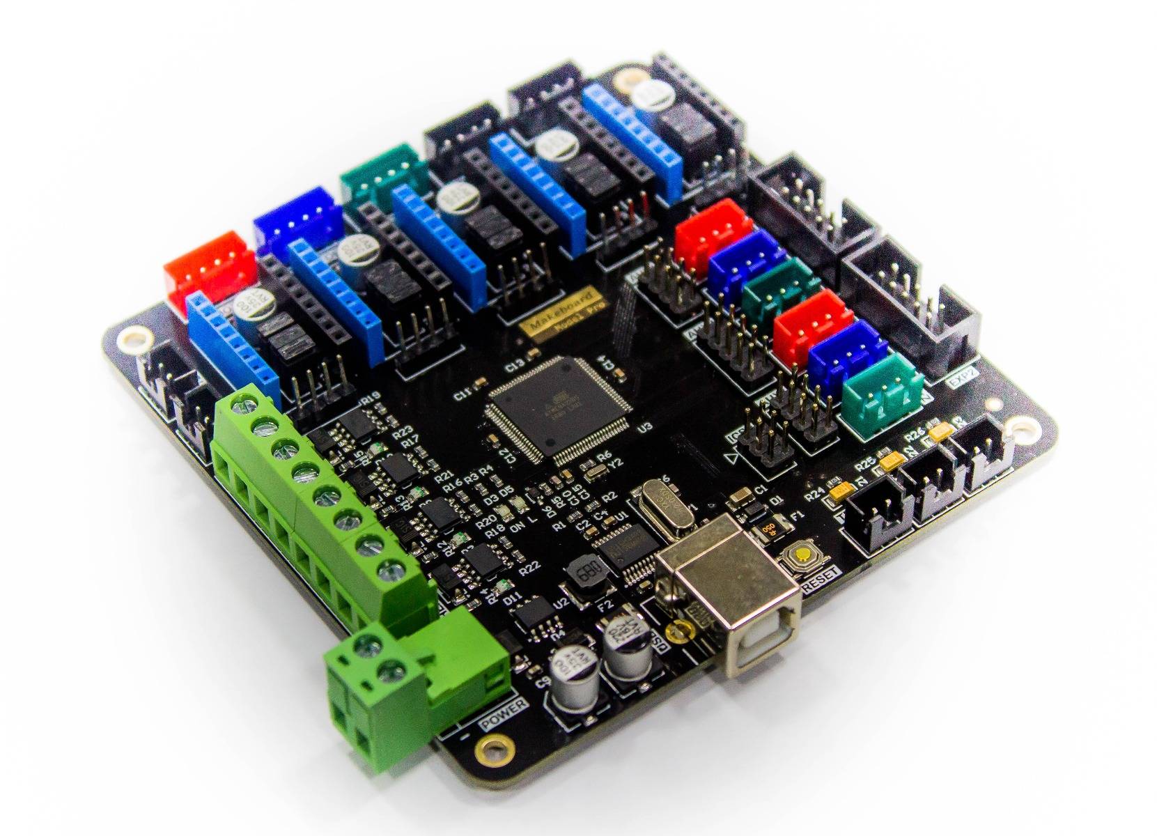 Micromake Makeboard Mini 3D Printer Control Board Support Heatbed Compatible with RAMPS 1.4