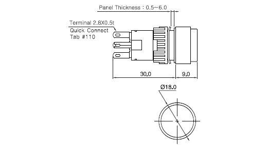 Spring Return 5A 250VAC 6 Pin - Image 4