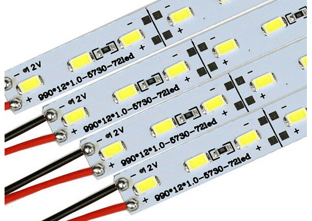 1M SMD5730 12V White Rigid Led Strip Light 72 Leds/m - Image 3