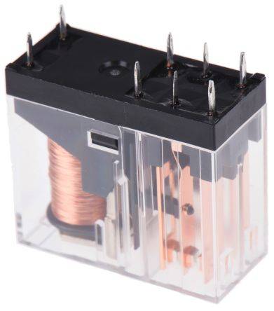 Omron DPDT Non-Latching Relay PCB Mount 12V dc Coil 5A - Image 2