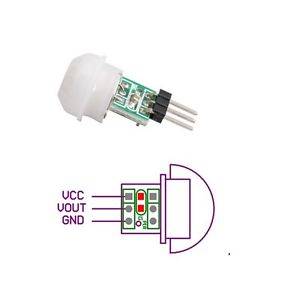 Mini IR Infrared Pyroelectric PIR Body Motion Human Sensor - Image 3