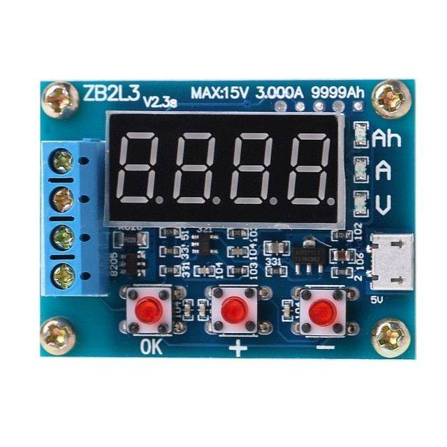 1.2v 12v ZB2L3 18650 Li-ion Lithium Battery Capacity Tester + Resistance Lead-acid Battery Capacity Meter Discharge Tester - Image 3