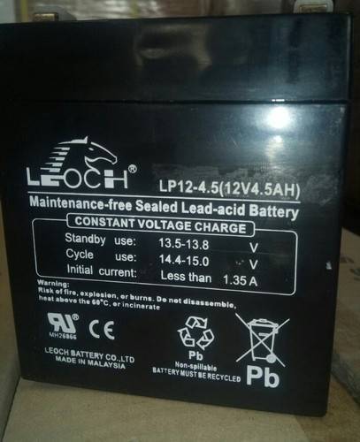 12V 4.5Ah LEOCH LP12-4.5 Battery