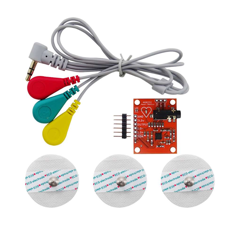 Heart Rate Monitor Kit with AD8232 ECG sensor module - Image 6