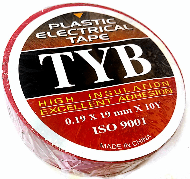TYB Plastic Electrical Tape Red Color