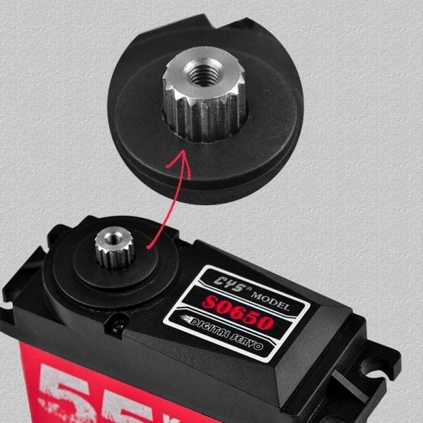 CYS-S0650 55Kg Digital Metal Steering Gear Servo Motor - Image 2