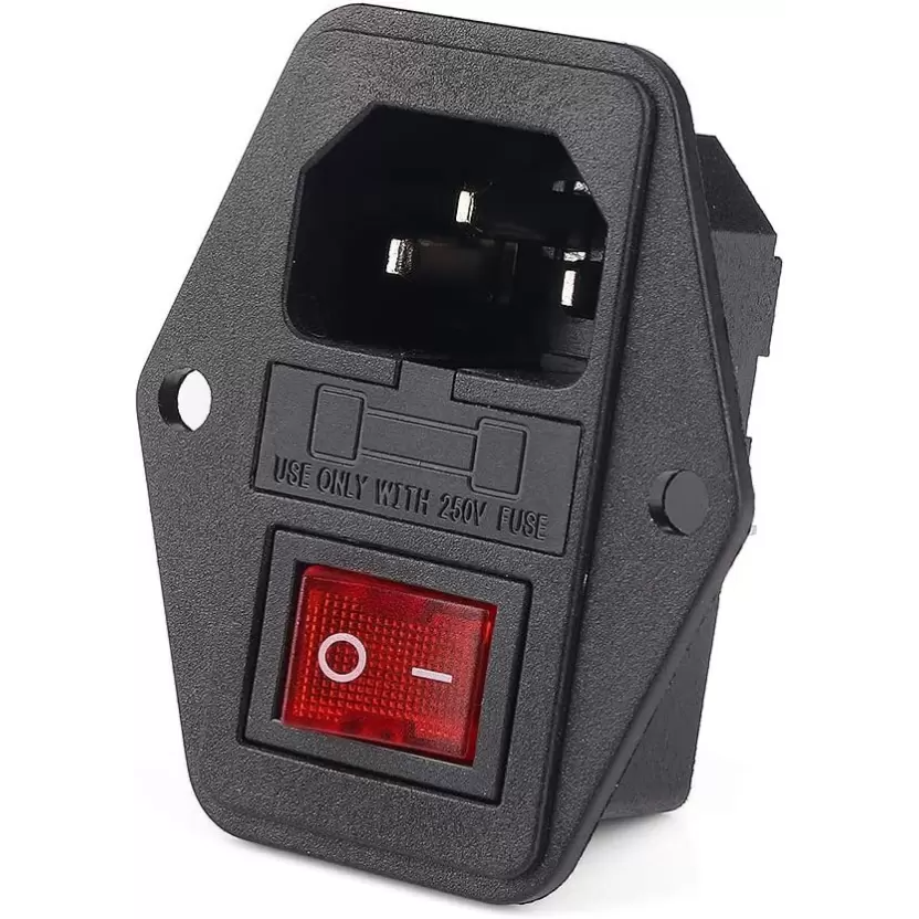 AC Power Connector With On/Off Switch and Fuse Compartment - Image 2