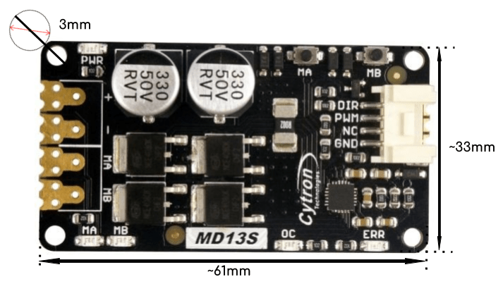 Cytron 13Amp 6V-30V DC Motor Driver - Image 2