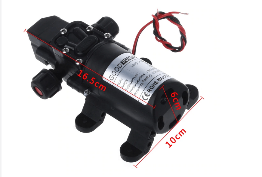 DC 12V 26.4W High Pressure Water Self Priming Pump - Image 2
