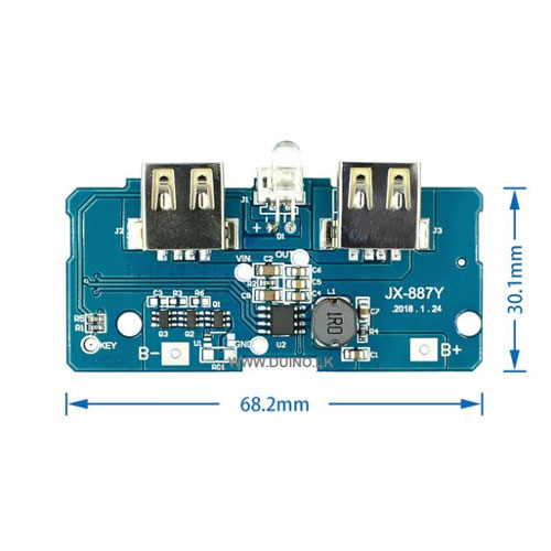 Power Bank Charger Module 5V 2A With Dual USB - Image 6