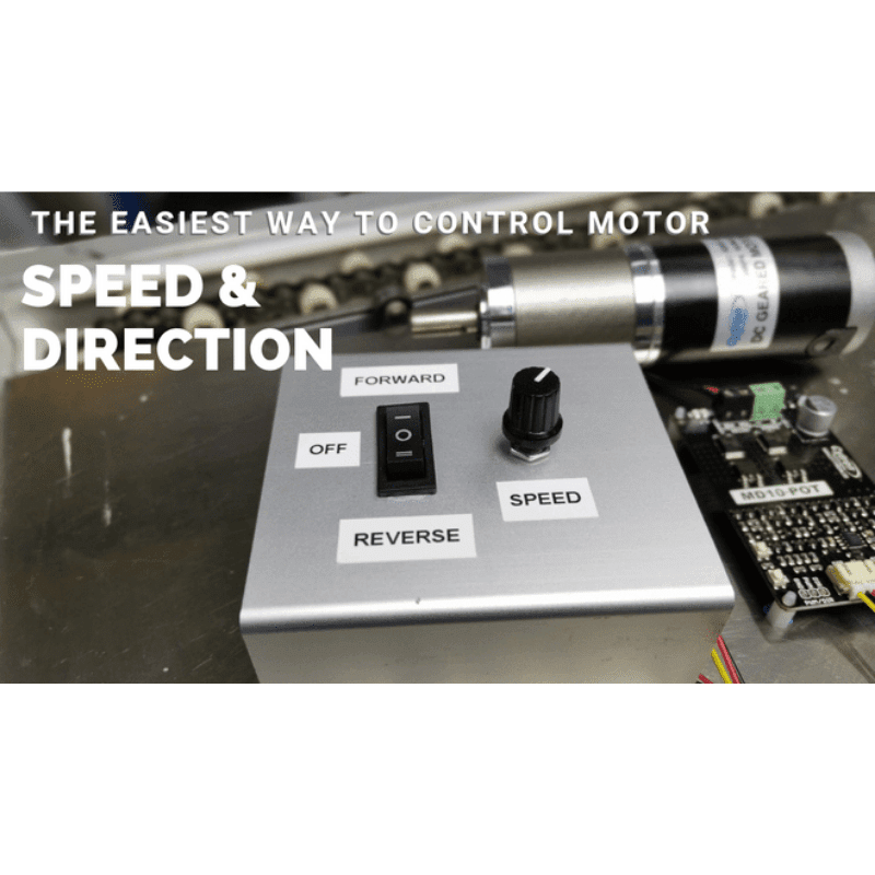 10Amp 7V-30V Potentiometer & Switch Control DC Motor Driver MD10-POT - Image 5