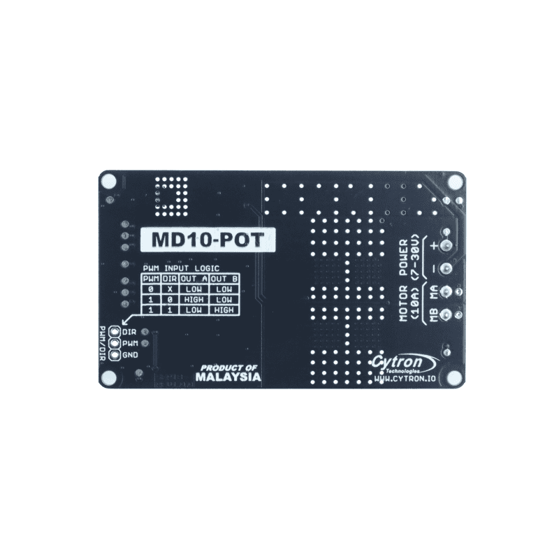 10Amp 7V-30V Potentiometer & Switch Control DC Motor Driver MD10-POT - Image 6